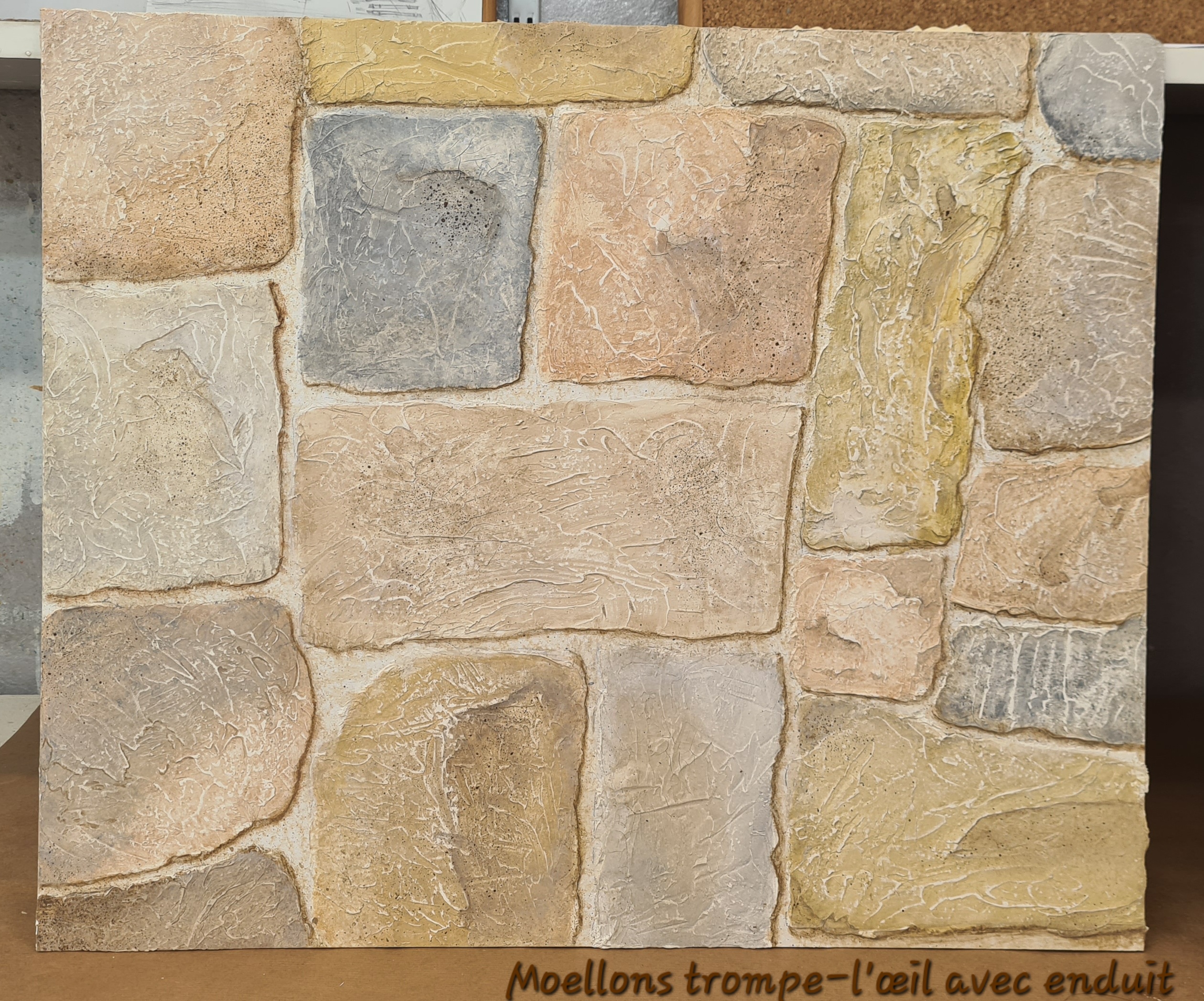 Echantillons Briques Ciment Pierres